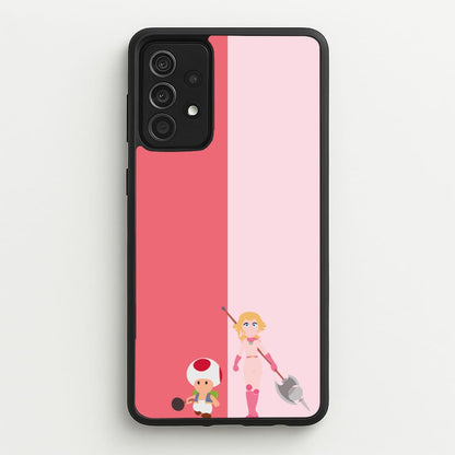 Toad And Peach  - The Super Mario Bros Phone Case for Galaxy A52 / A52s