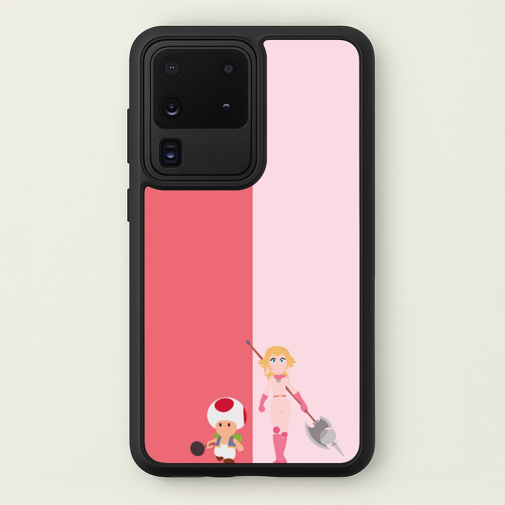 Toad And Peach  - The Super Mario Bros Phone Case for Galaxy S20 Ultra