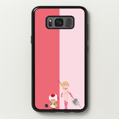 Toad And Peach  - The Super Mario Bros Phone Case for Galaxy S8 Plus