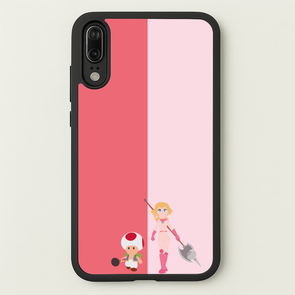 Toad And Peach  - The Super Mario Bros Phone Case for Huawei P20