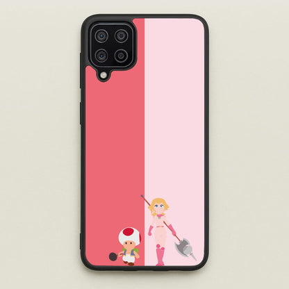 Toad And Peach  - The Super Mario Bros Phone Case for Galaxy A12
