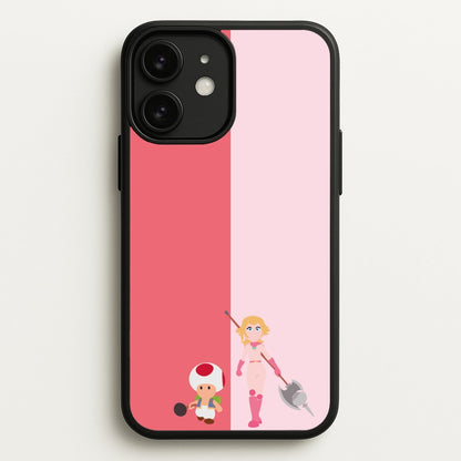 Toad And Peach  - The Super Mario Bros Phone Case for iPhone 11