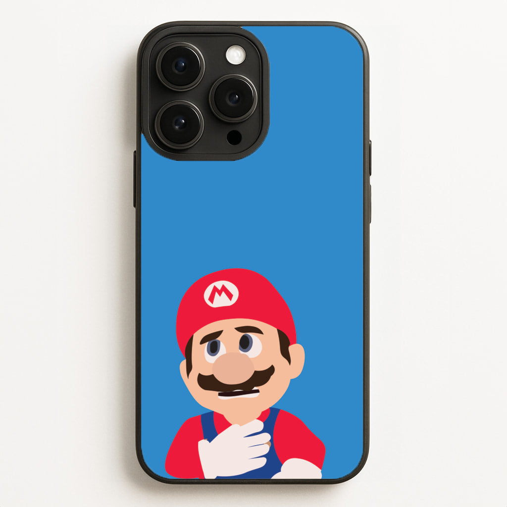 Worried Mario  - The Super Mario Bros Phone Case for iPhone 16 Pro Max