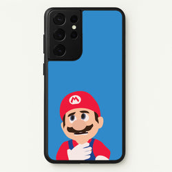 Worried Mario  - The Super Mario Bros Phone Case for Galaxy S21 Ultra
