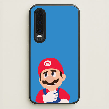 Worried Mario  - The Super Mario Bros Phone Case for Huawei P30
