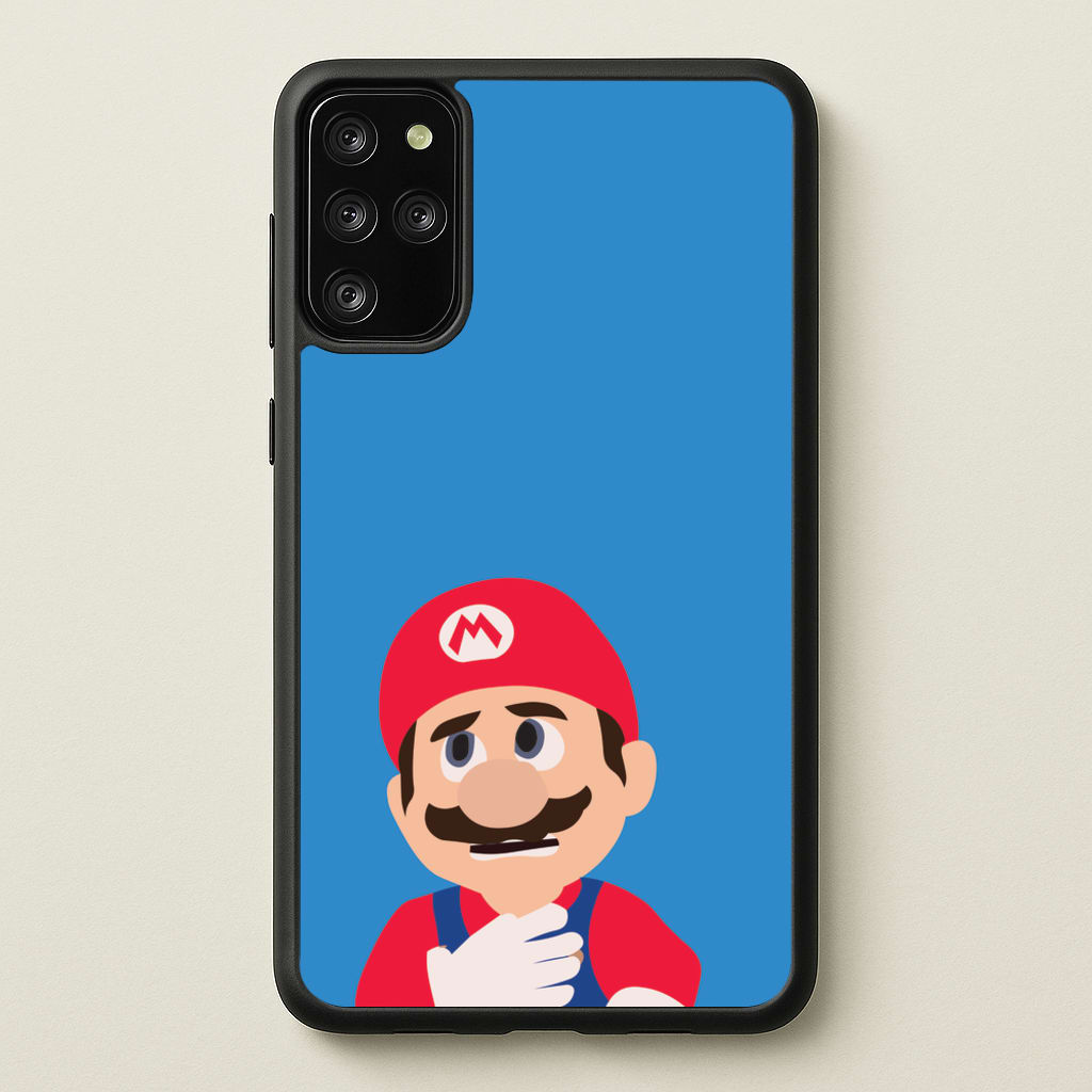 Worried Mario  - The Super Mario Bros Phone Case for Galaxy S20 Plus