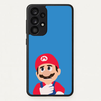 Worried Mario  - The Super Mario Bros Phone Case for Galaxy A53