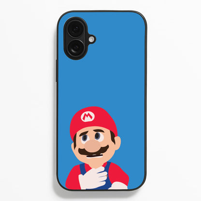 Worried Mario  - The Super Mario Bros Phone Case for iPhone 16 Plus