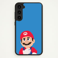 Worried Mario  - The Super Mario Bros Phone Case for Galaxy S23 Plus