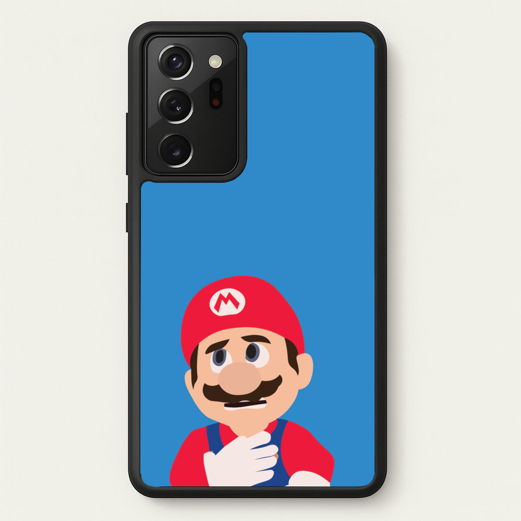 Worried Mario  - The Super Mario Bros Phone Case for Galaxy Note 20 Ultra
