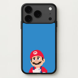 Worried Mario Phone Case for iPhone 17 Pro Max
