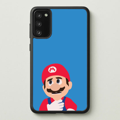 Worried Mario  - The Super Mario Bros Phone Case for Galaxy S20