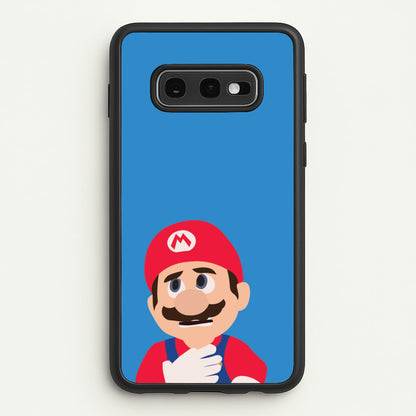Worried Mario  - The Super Mario Bros Phone Case for Galaxy S10e