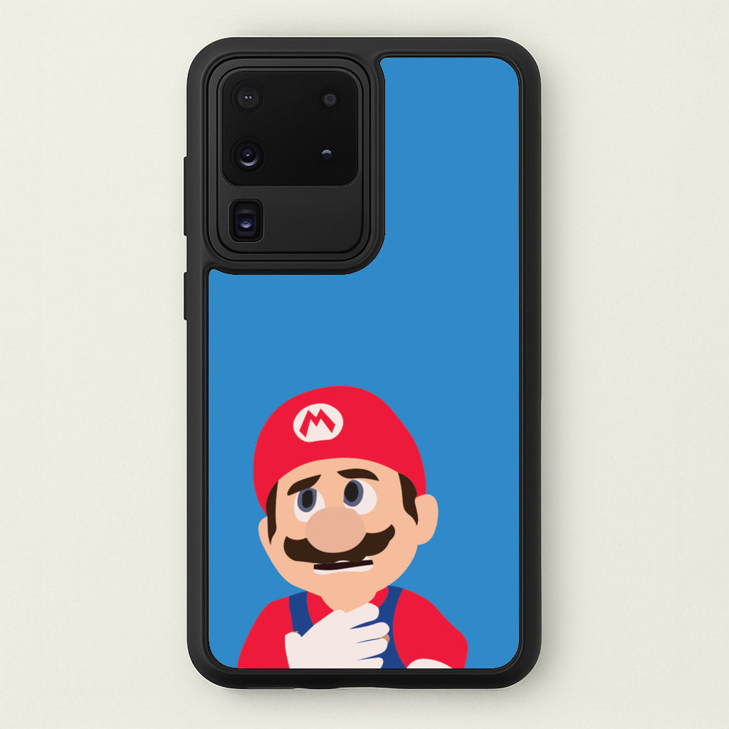 Worried Mario  - The Super Mario Bros Phone Case for Galaxy S20 Ultra