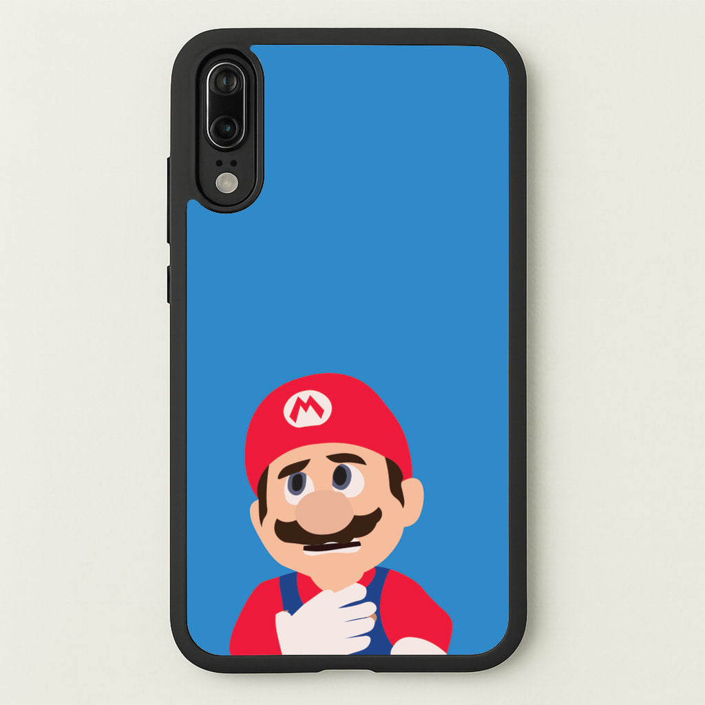 Worried Mario  - The Super Mario Bros Phone Case for Huawei P20
