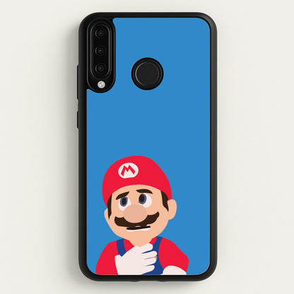 Worried Mario  - The Super Mario Bros Phone Case for Huawei P30 Lite