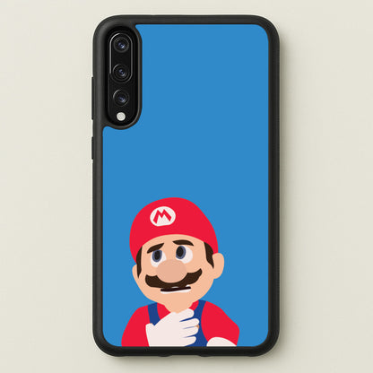 Worried Mario  - The Super Mario Bros Phone Case for Huawei P20 Pro