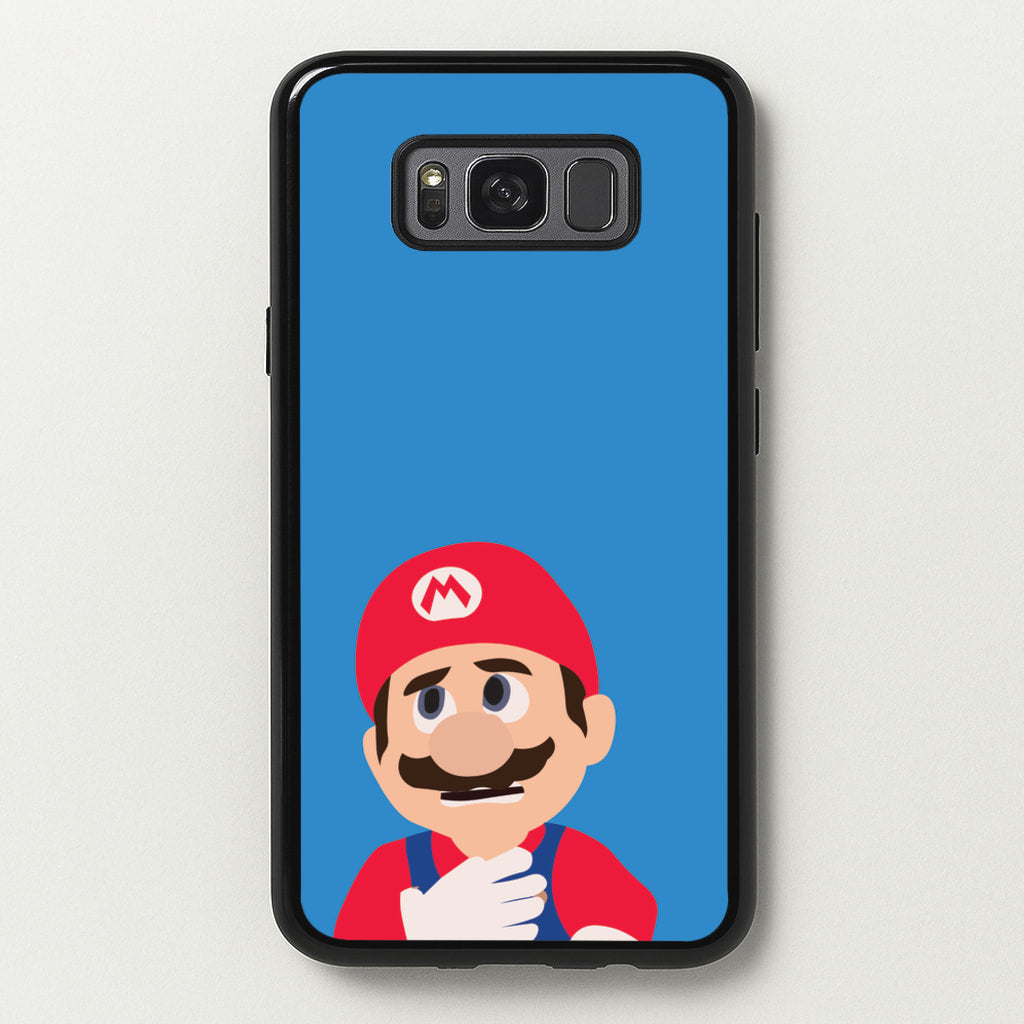 Worried Mario  - The Super Mario Bros Phone Case for Galaxy S8