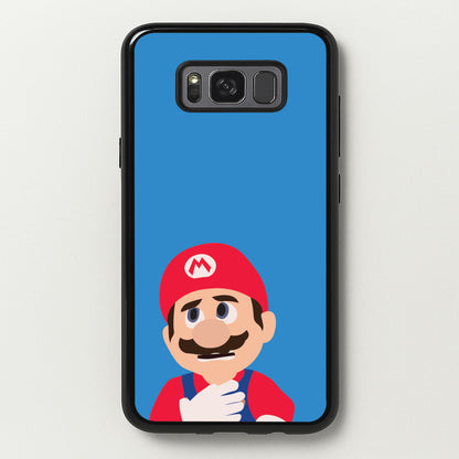 Worried Mario  - The Super Mario Bros Phone Case for Galaxy S8