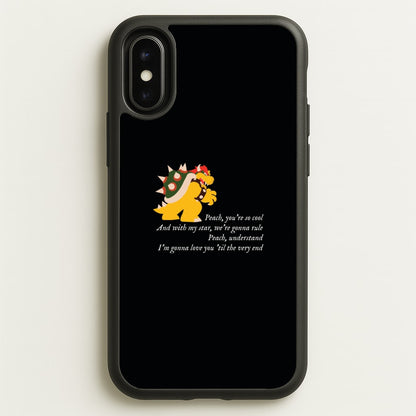Peach, You're So Cool  - The Super Mario Bros Phone Case for iPhone X / XS