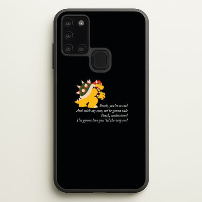 Peach, You're So Cool  - The Super Mario Bros Phone Case for Galaxy A21s
