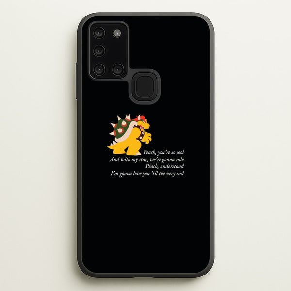 Peach, You're So Cool  - The Super Mario Bros Phone Case for Galaxy A21s