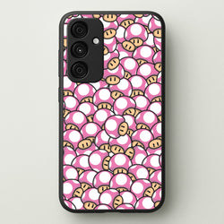 Mushroom Pattern - Pink  - The Super Mario Bros Phone Case for Galaxy A15