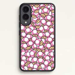 Mushroom Pattern - Pink  - The Super Mario Bros Phone Case for Galaxy S25 Edge