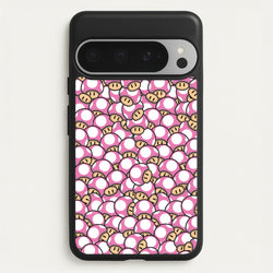 Mushroom Pattern - Pink  - The Super Mario Bros Phone Case for Google Pixel 9 Pro XL