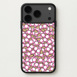 Mushroom Pattern - Pink Phone Case for iPhone 17 Pro