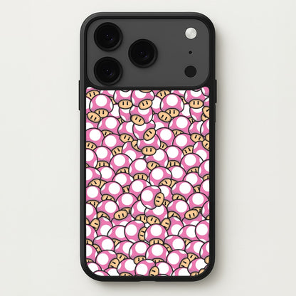 Mushroom Pattern - Pink Phone Case for iPhone 17 Pro
