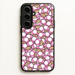 Mushroom Pattern - Pink  - The Super Mario Bros Phone Case for Galaxy A56