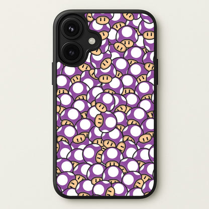 Mushroom Pattern - Purple Phone Case for iPhone 17