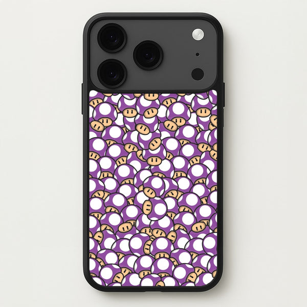 Mushroom Pattern - Purple Phone Case for iPhone 17 Pro Max