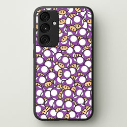 Mushroom Pattern - Purple  - The Super Mario Bros Phone Case for Galaxy A15