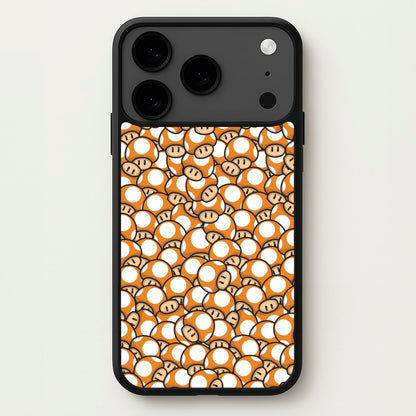 Mushroom Pattern - Orange Phone Case for iPhone 17 Pro Max
