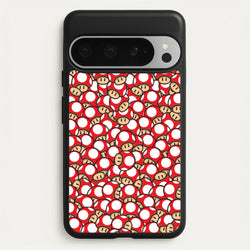 Mushroom Pattern - Red  - The Super Mario Bros Phone Case for Google Pixel 9 Pro XL