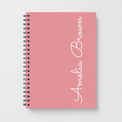 Dust Pink Personalised Notebook