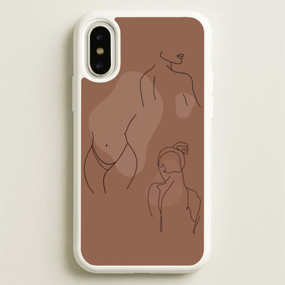 Silouhette nude  - Nudes Phone Case for iPhone X / XS