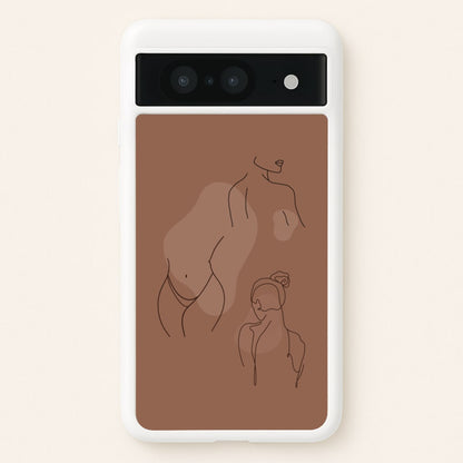 Silouhette nude  - Nudes Phone Case for Google Pixel 8