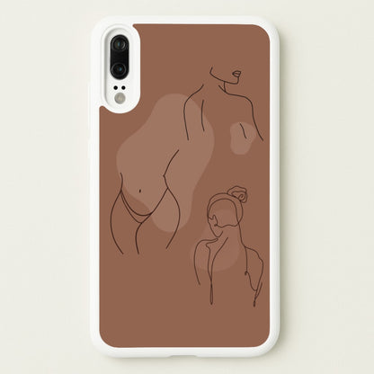 Silouhette nude  - Nudes Phone Case for Huawei P20