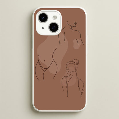 Silouhette nude  - Nudes Phone Case for iPhone 15