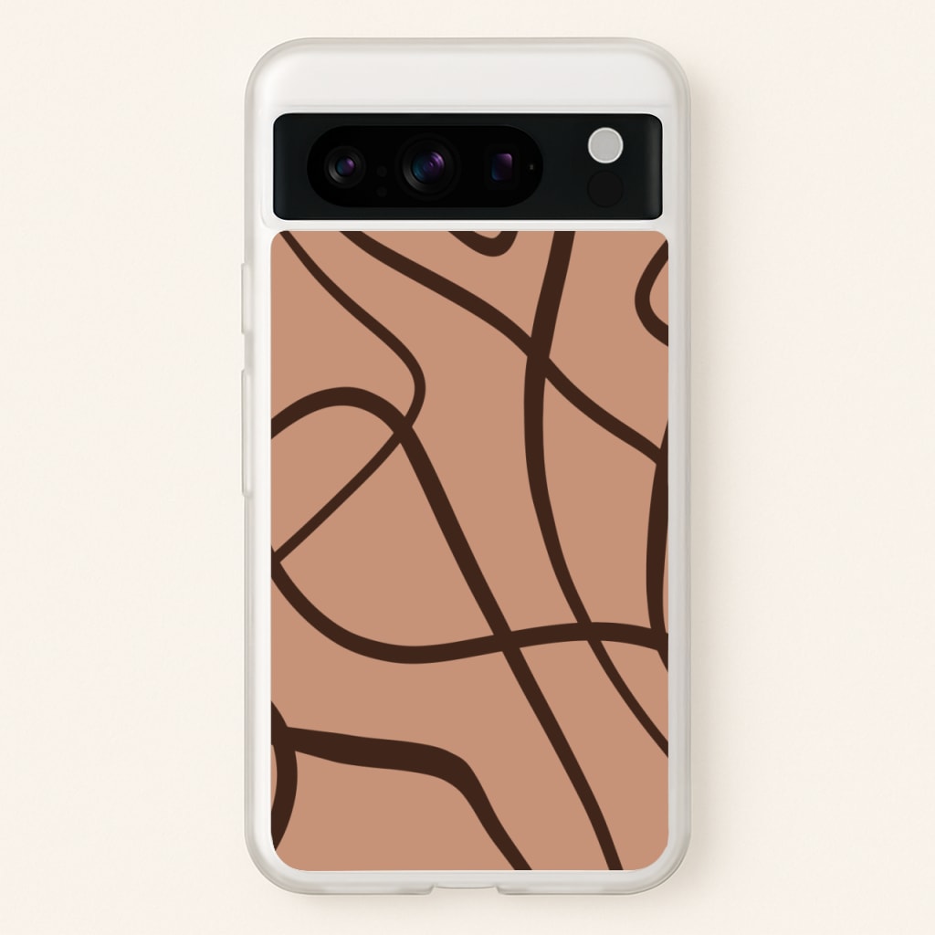 Lined Abstract Nude  - Nudes Phone Case for Google Pixel 8 Pro