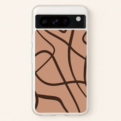 Lined Abstract Nude  - Nudes Phone Case for Google Pixel 8 Pro