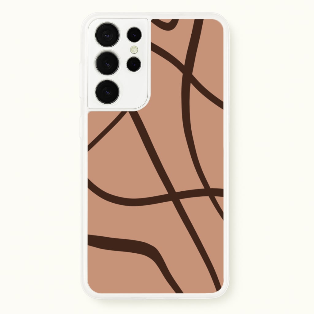 Lined Abstract Nude  - Nudes Phone Case for Galaxy S21 Ultra