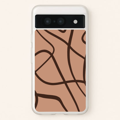 Lined Abstract Nude  - Nudes Phone Case for Google Pixel 8