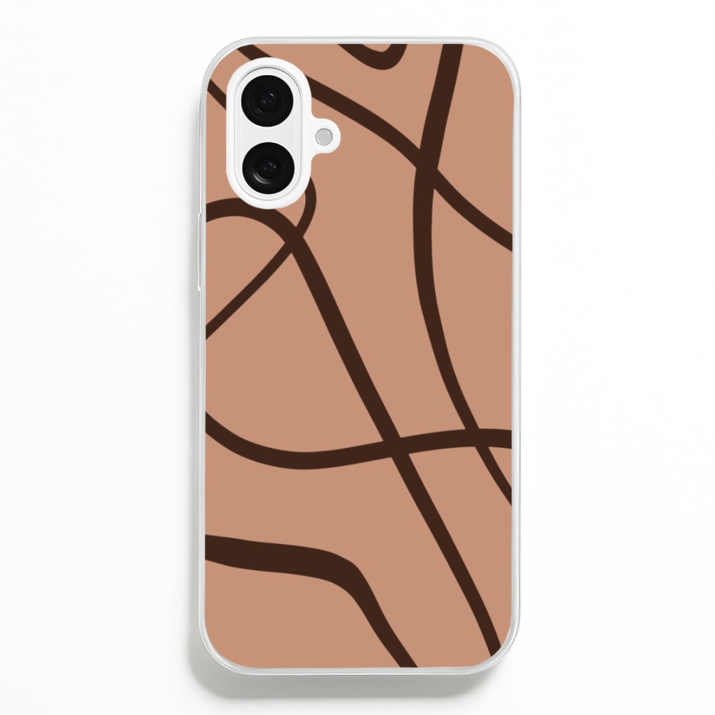 Lined Abstract Nude  - Nudes Phone Case for iPhone 16 Plus
