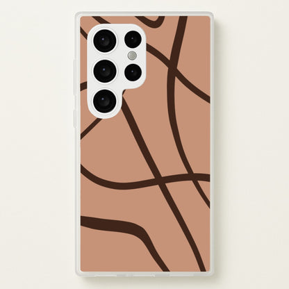 Lined Abstract Nude  - Nudes Phone Case for Galaxy S24 Ultra