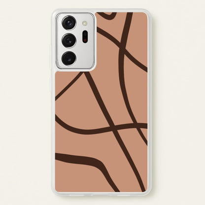 Lined Abstract Nude  - Nudes Phone Case for Galaxy Note 20 Ultra