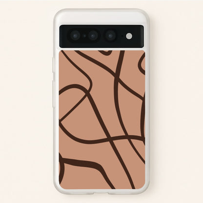 Lined Abstract Nude  - Nudes Phone Case for Google Pixel 7 Pro